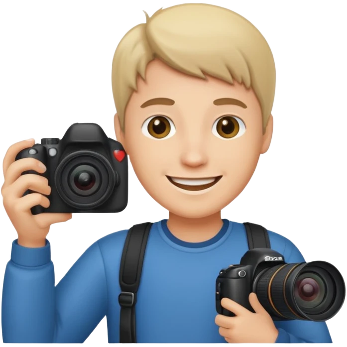 dslr caucasoin photographer emoji emoji