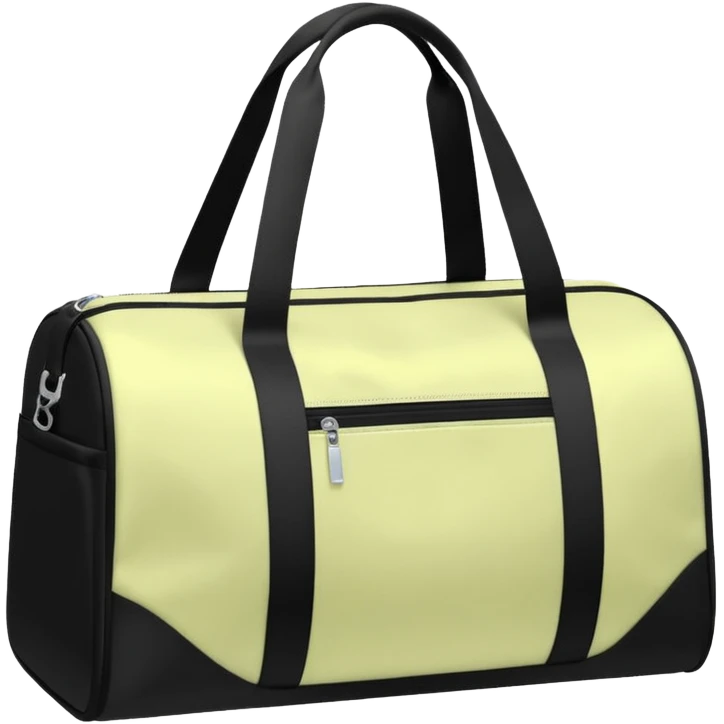 Pastel black gym bag emoji