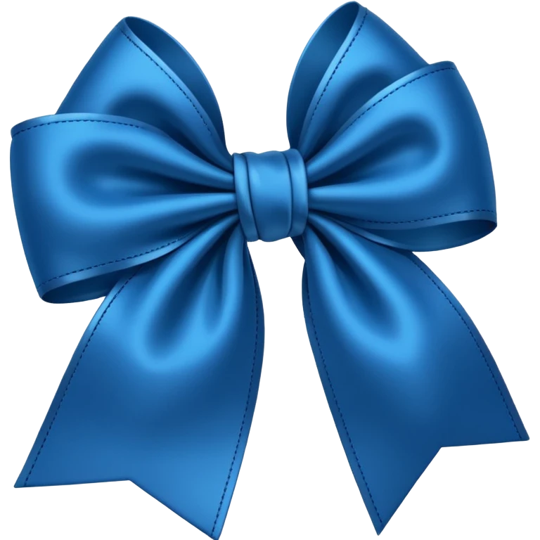 Laço azul escuro  emoji