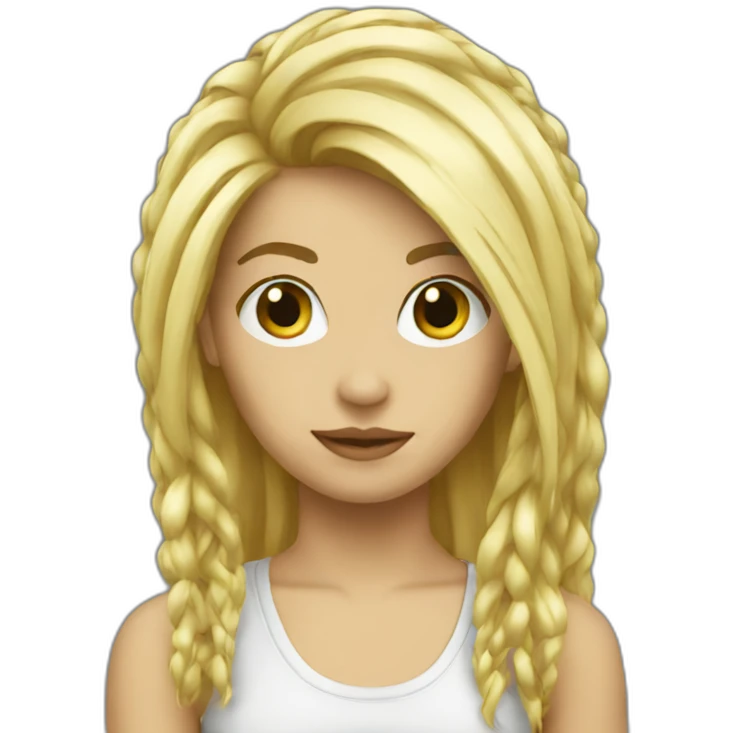 punk-blonde-long-hair emoji