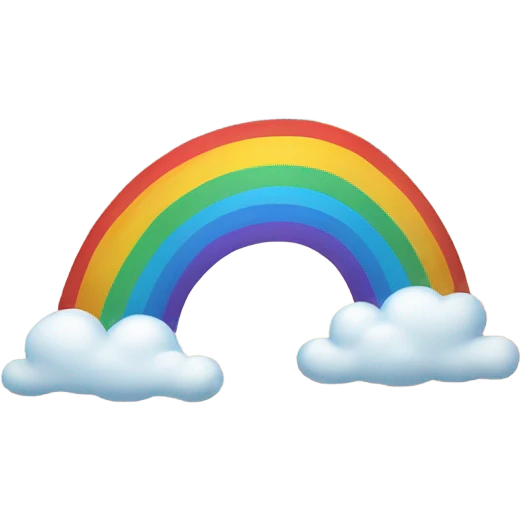 Rainbow smile emoji
