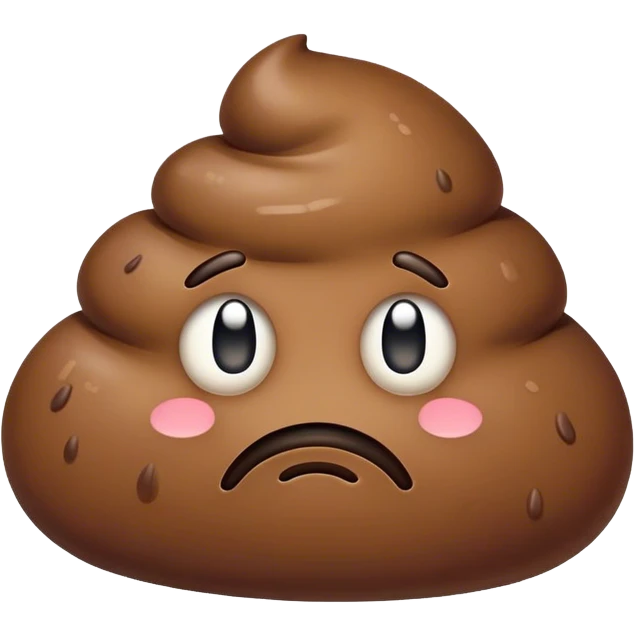 poop sad emoji