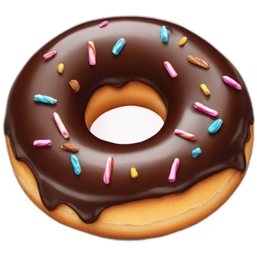 smoking chocolate donut emoji