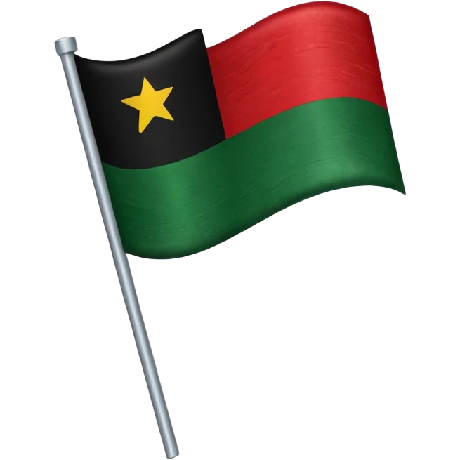Create a realistic image of the African American flag  emoji