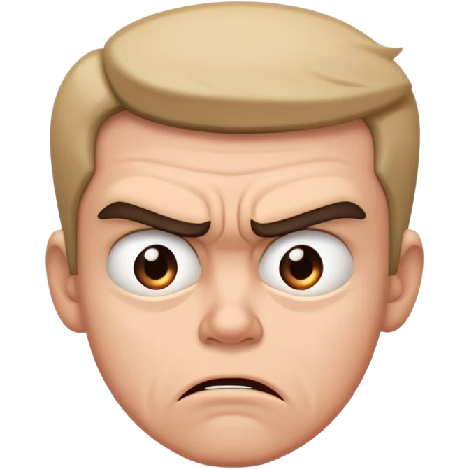 Extreme Pouting face emoji