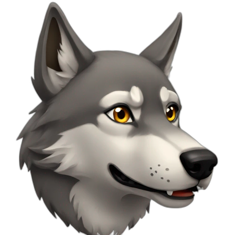 Wolf-kissed-wolf emoji