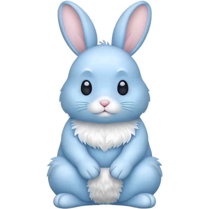 Light blue rabbit  emoji