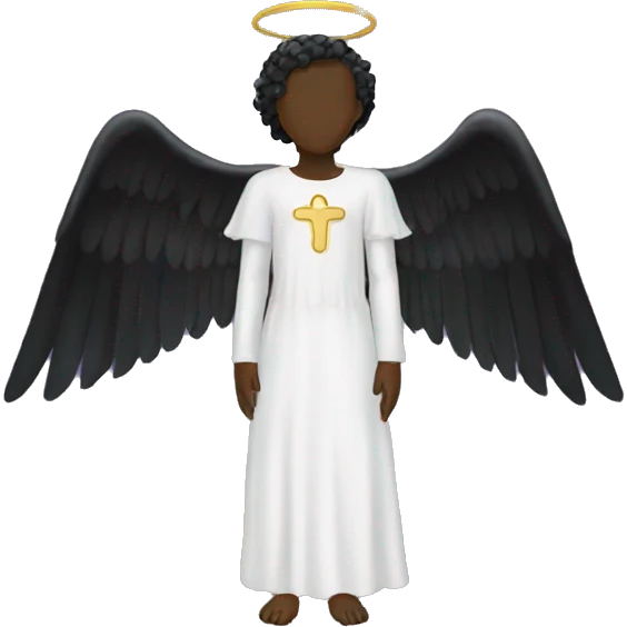 Black angel headless emoji