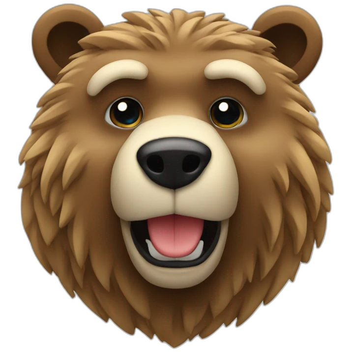 Bear-chain-in a computer emoji