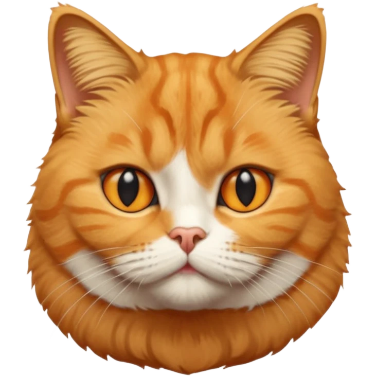 British shorthair cat orange emoji