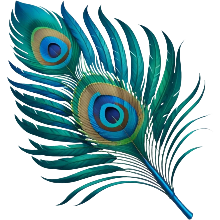 Peacock feather emoji