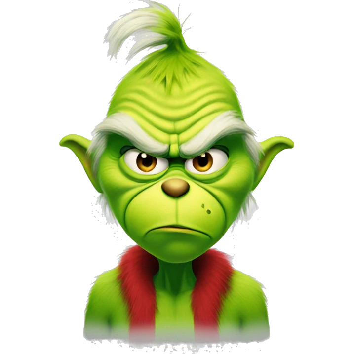 Grinch frowning emoji