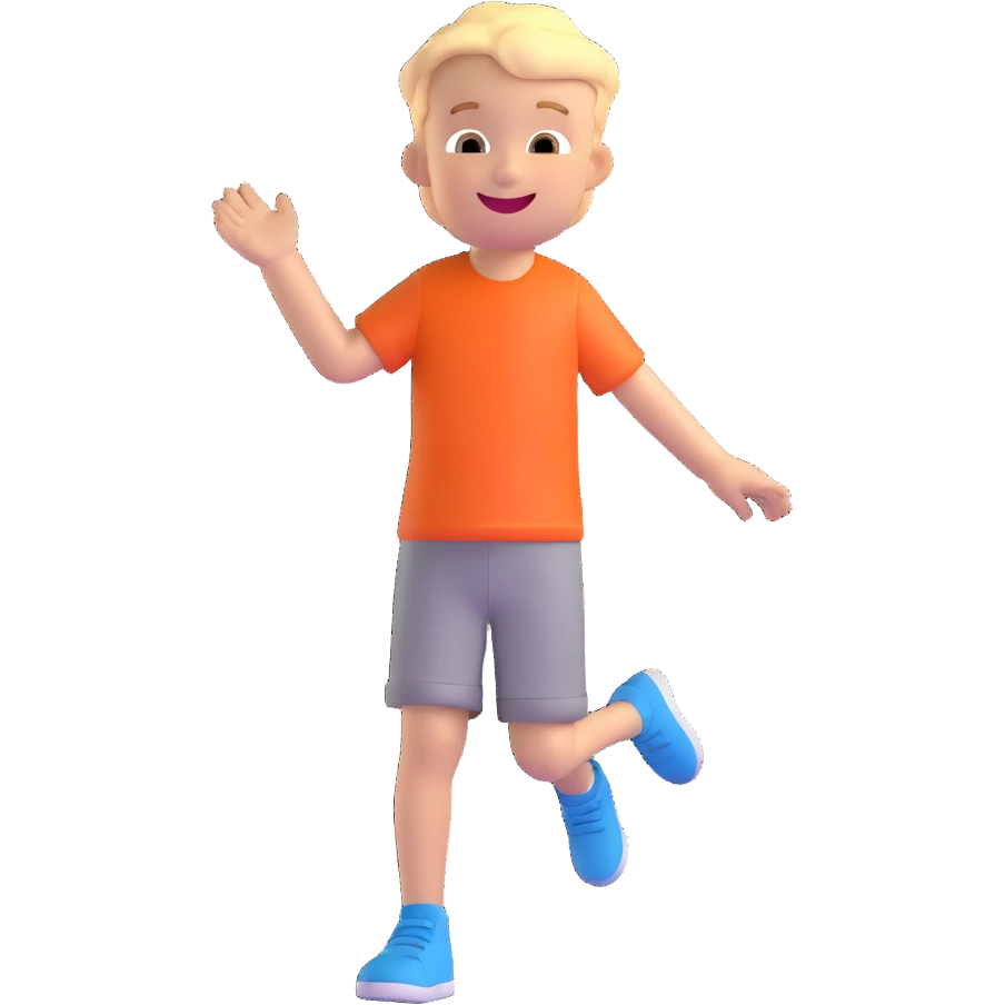 joyful young boy emoji