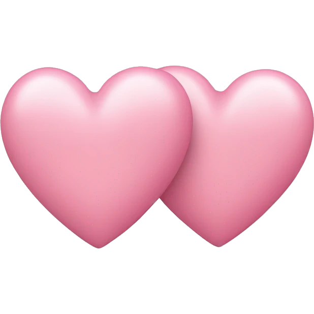 light pink 2 double hearts emoji