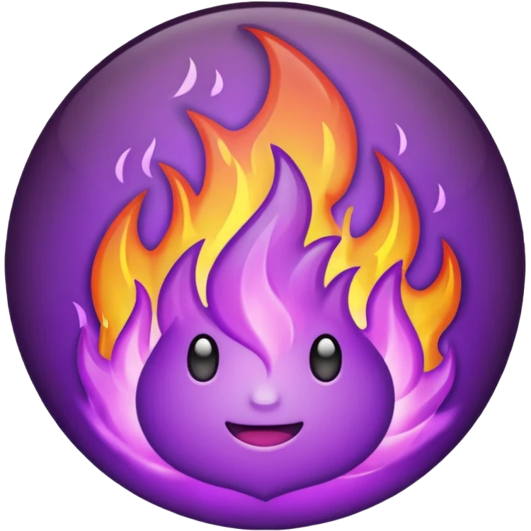 Only Purple Fire emoji