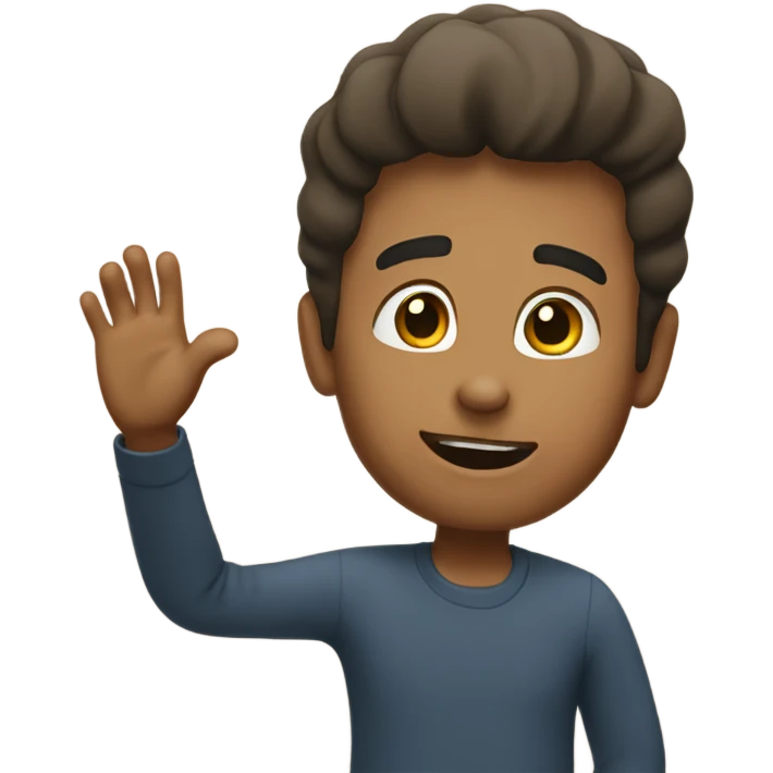 Person asking to hand them something emoji