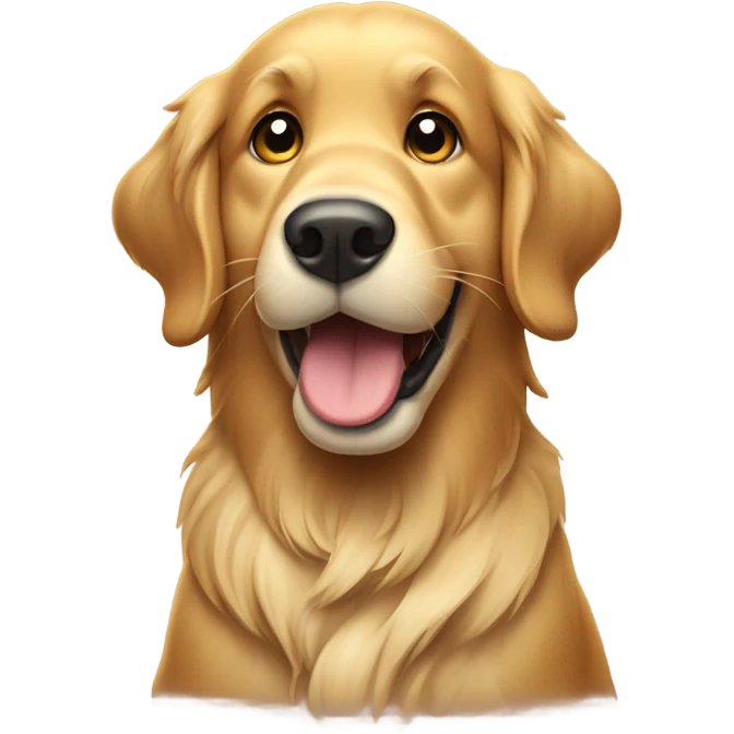 Golden retriever doing a face palm emoji