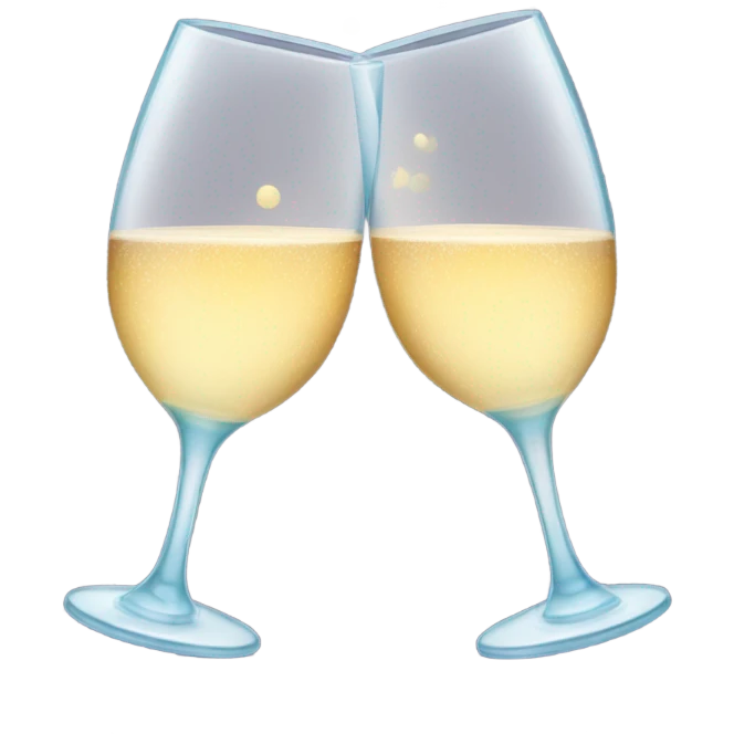 Kissing glasses emoji