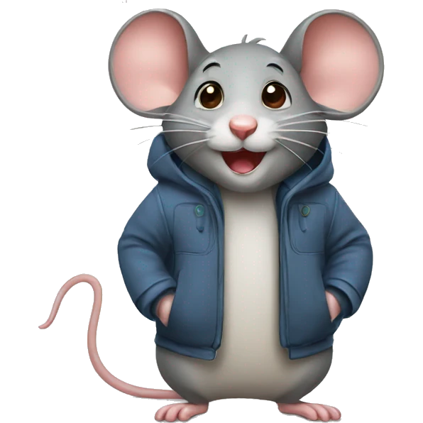 Funny mouse emoji