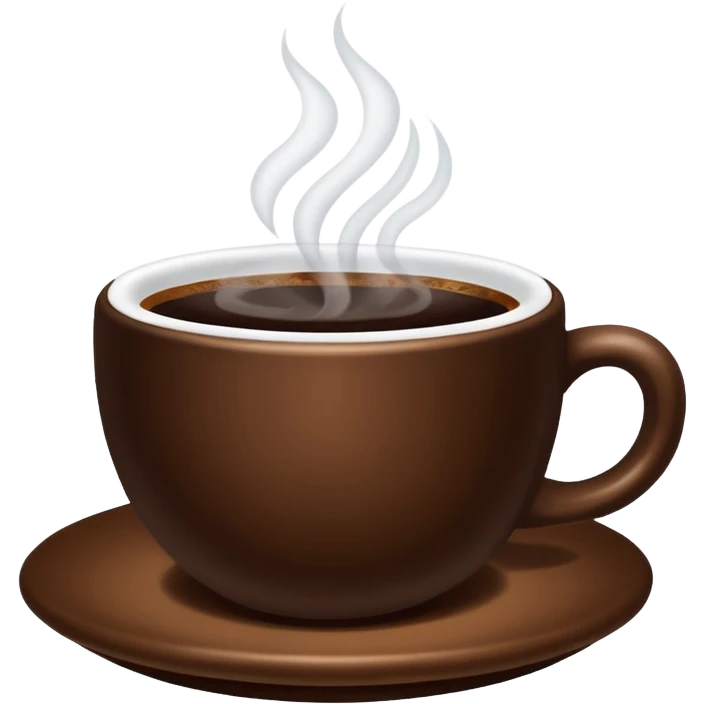 Hot coffee emoji