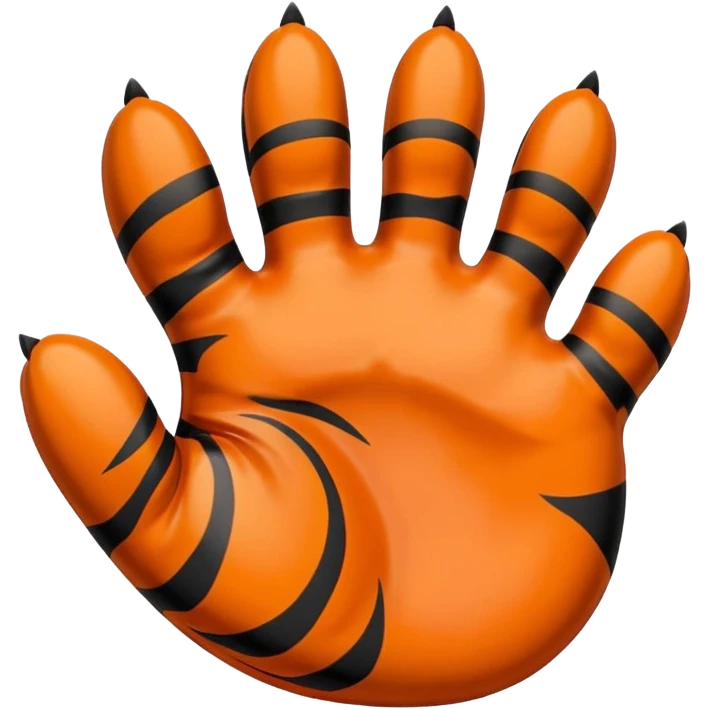 horanghae tiger paw that bent a little  emoji