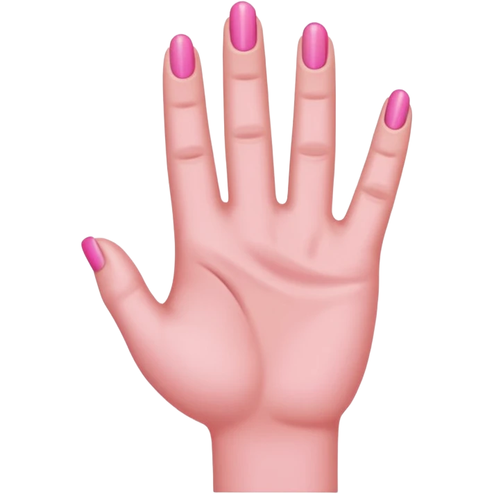 call me hand pink emoji