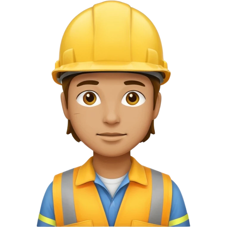 worker in a yellow helmet emoji