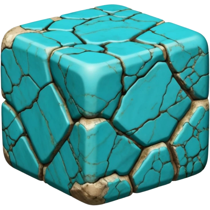 american-turqoise-intricate-stone-age-rocky-cube-shaped emoji