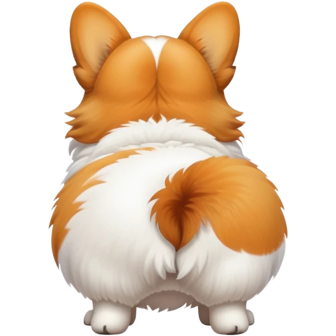 Corgi dog butt emoji