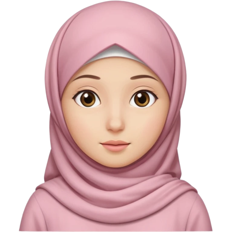 بنت محجبه لابسه وردي فاتح emoji