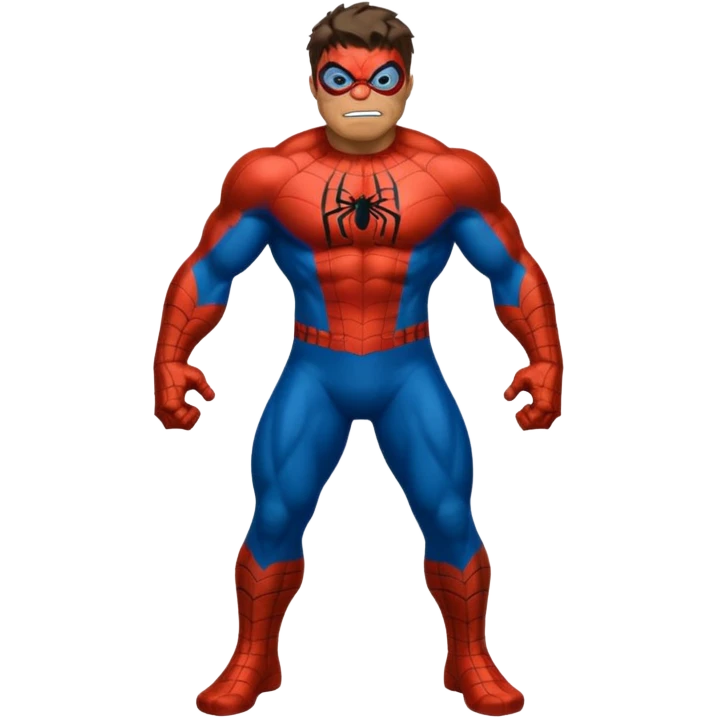 Hulk com roupa de homem arranha emoji