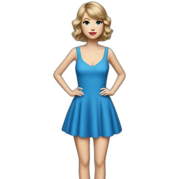 Taylor swift blue dress emoji