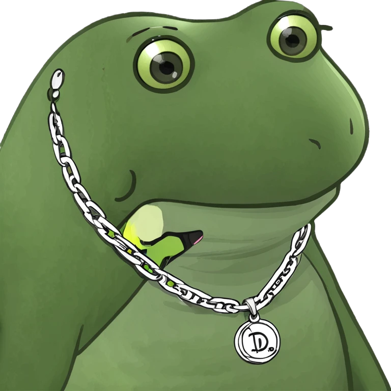 friend ship necklace with a D and R emoji
