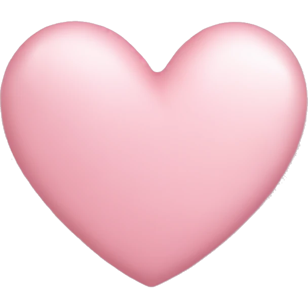 Pouder pink heart  emoji