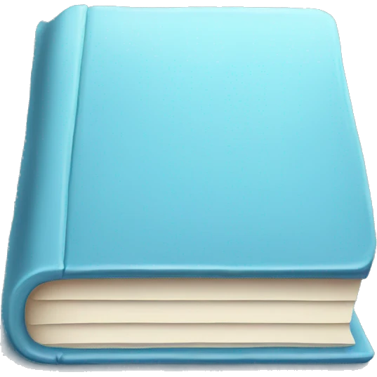 pastel blue book emoji