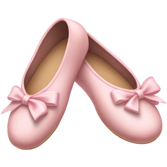 soft pink ballerina shoes emoji