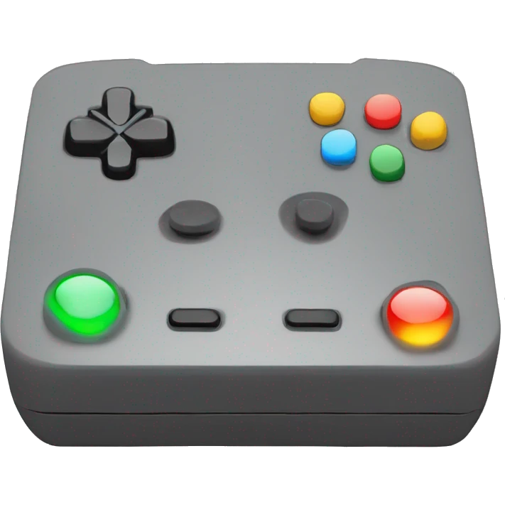 Create a gaming console with LED lights emoji