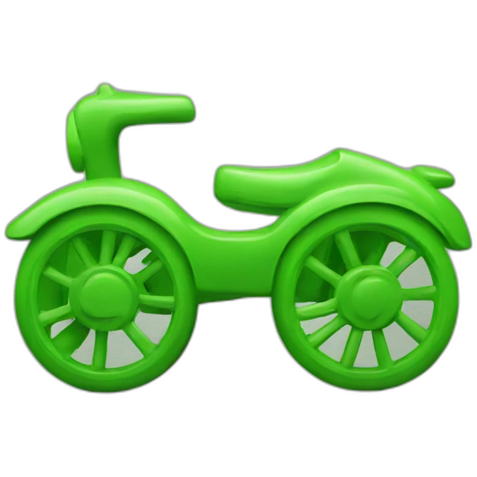 toy piece with green letter outside emoji