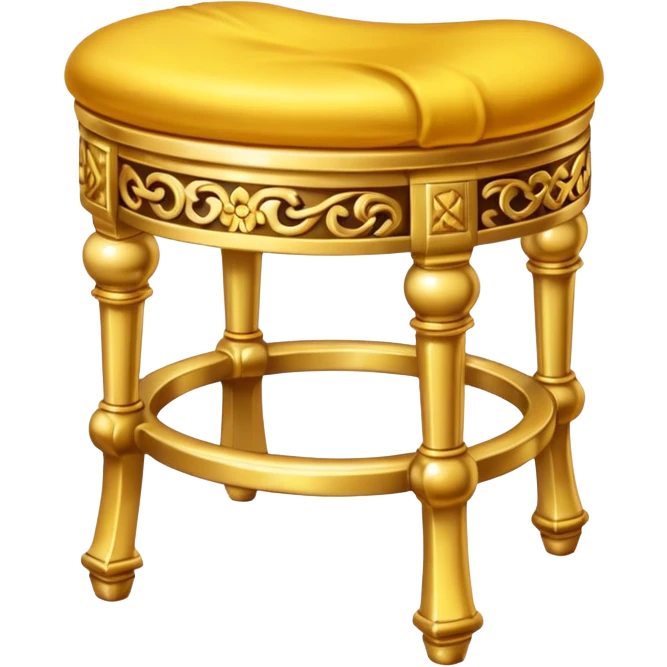 a golden stool emoji
