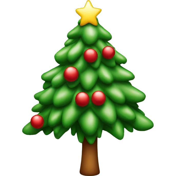 Christmas tree with topping emoji