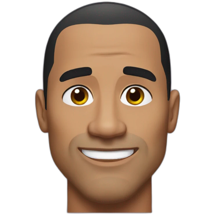 dwayne the rock johnson with one eyebrow up emoji