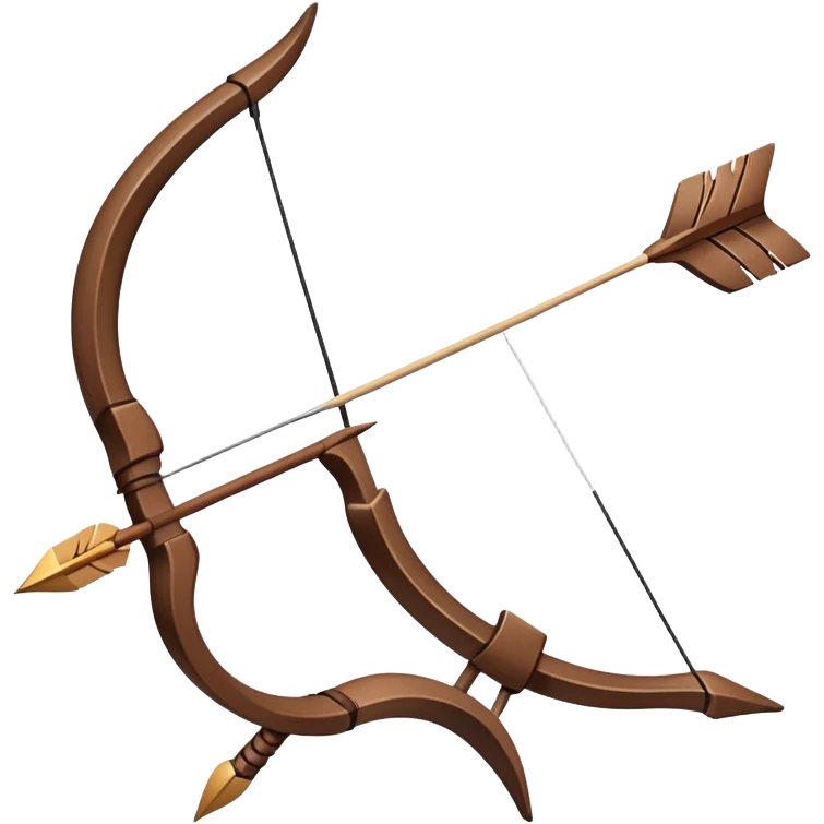 brown bow and arrow emoji