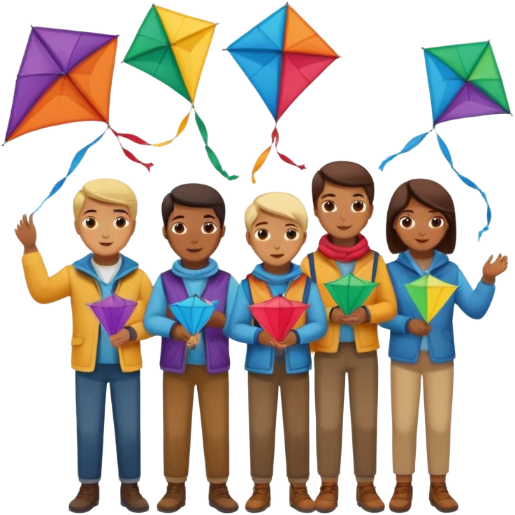 Kite Makers emoji