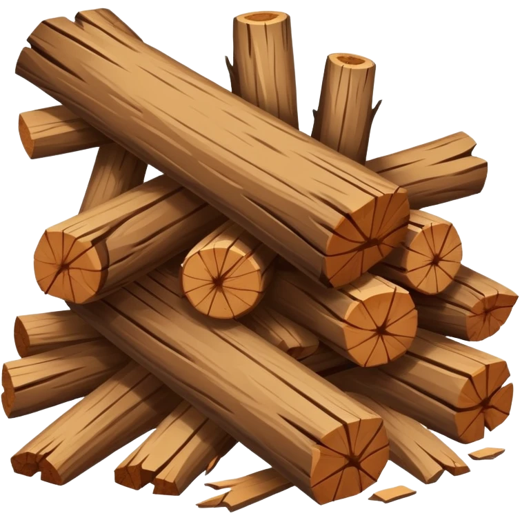 pile of wood emoji