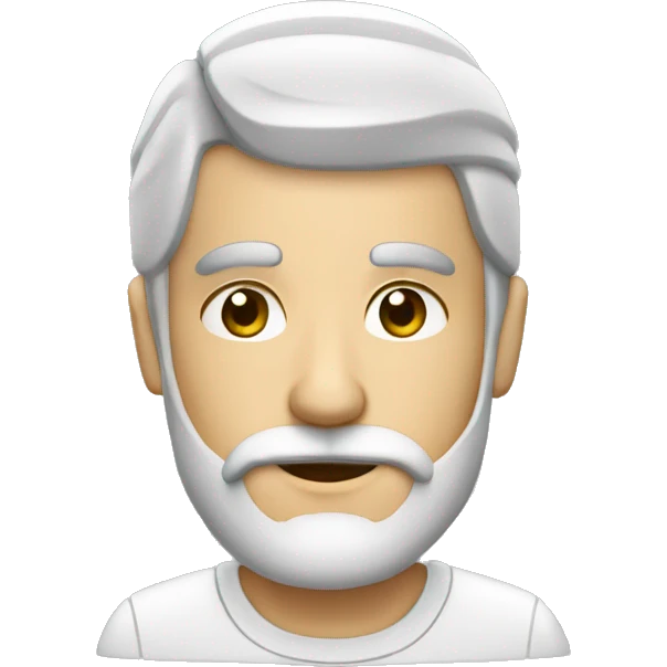 arquitecto con barba y casco blanco emoji