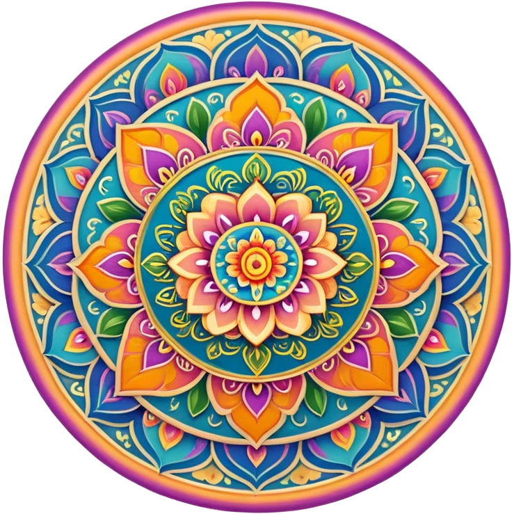 Beautiful hindi mandala  emoji