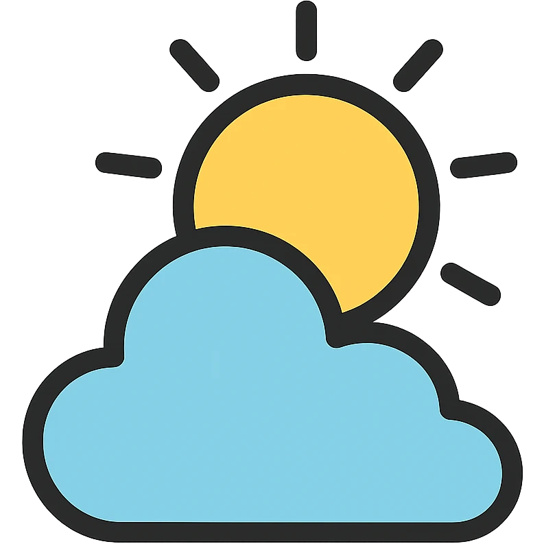 sunny cloud emoji