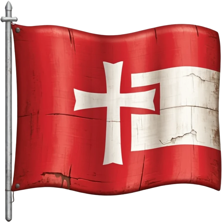 la bandera de la cruz de borgoña emoji