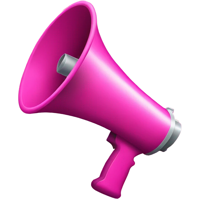 MEGAFONO rosa emoji