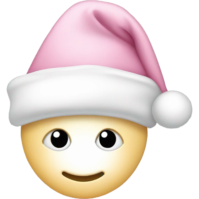 light pink santa hat emoji